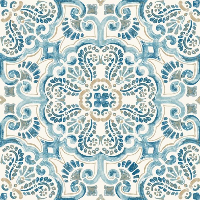 baldosa vinilica mosaico azul
